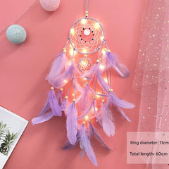 Close-up of the Dream Catcher with colourful beads