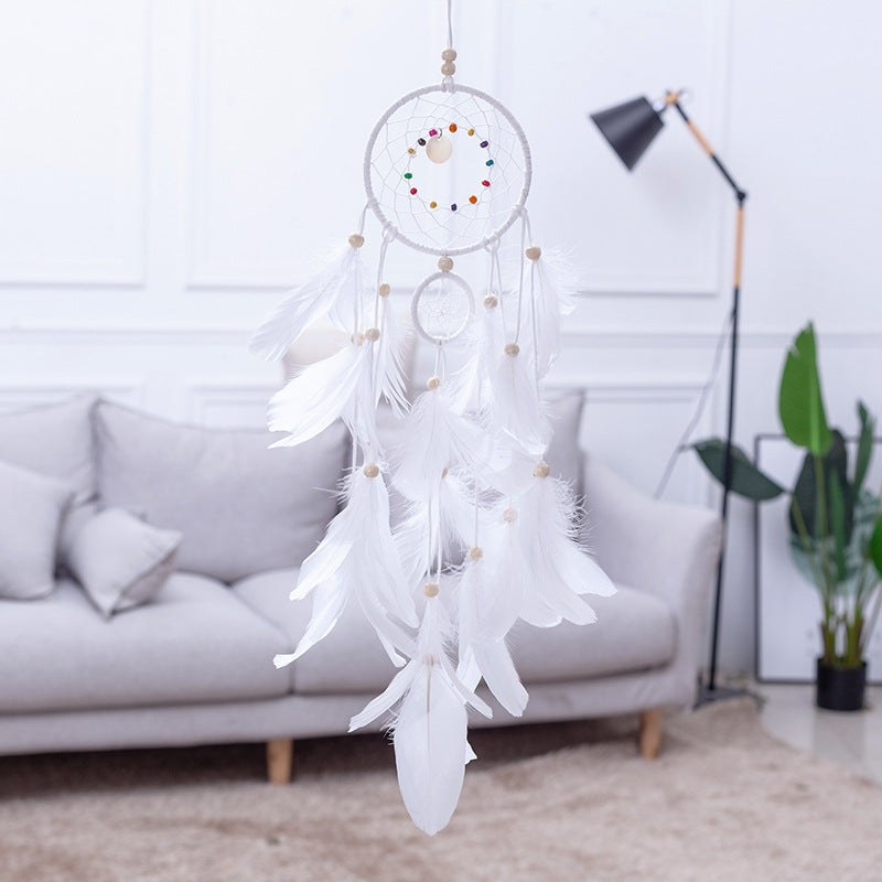 Artisan crafted wind chime displayed indoors