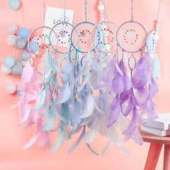 Close-up of the Dream Catcher with colourful beads