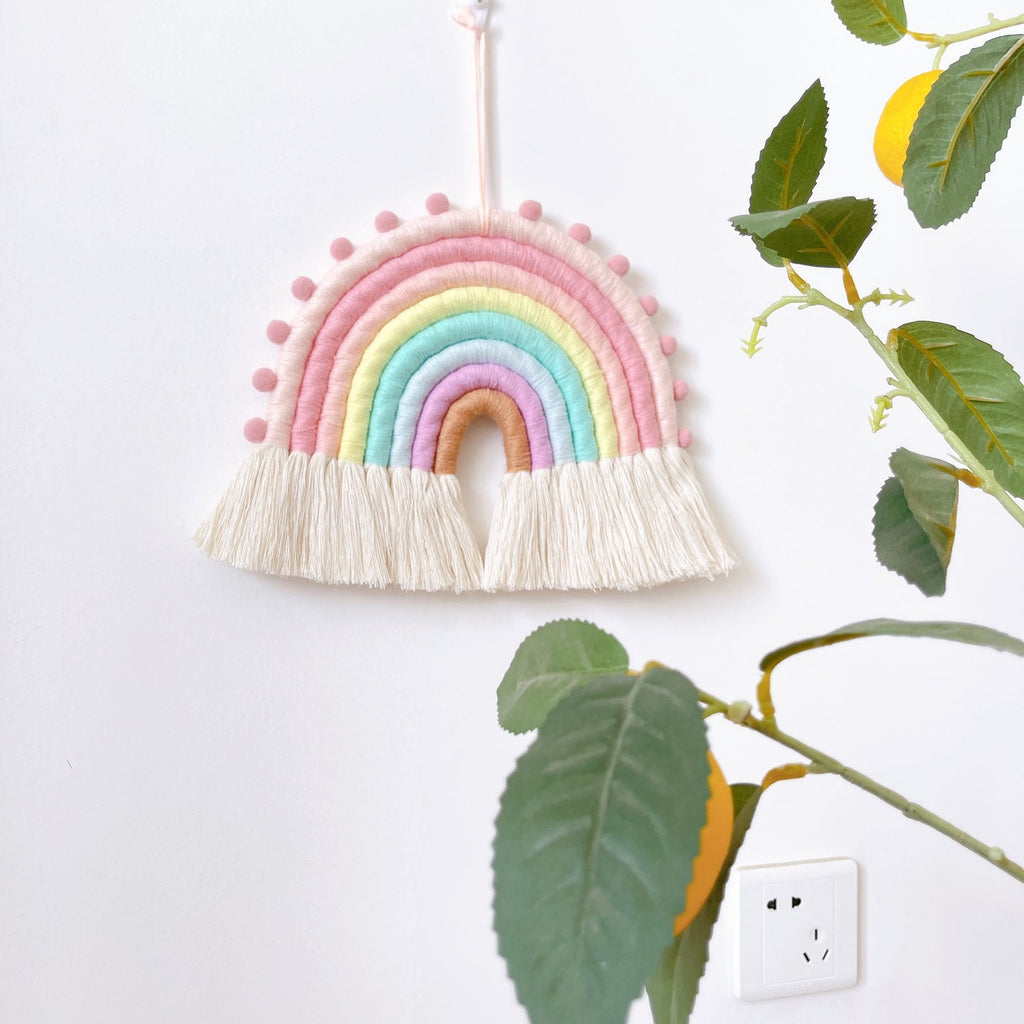 hanging rainbow wall art for nursery image 3