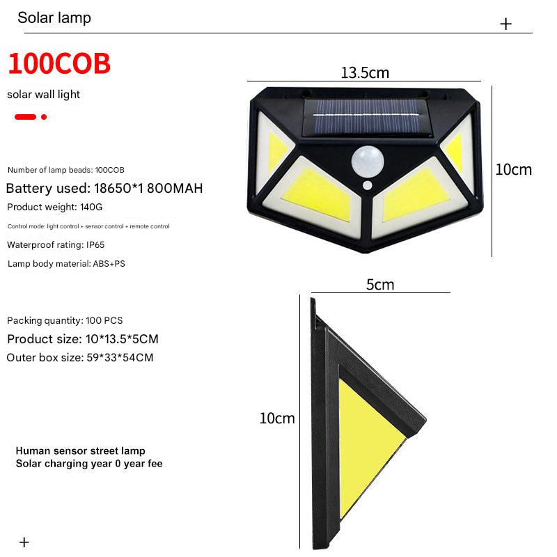 close-up of solar motion sensor light