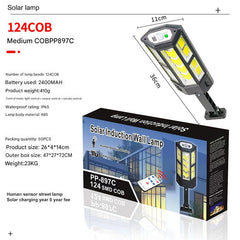 solar-powered LED garden light close-up