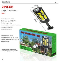 different angles of solar LED garden lights