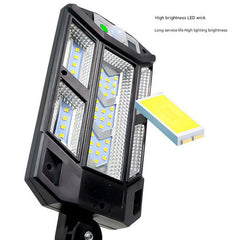 different angles of solar LED garden lights