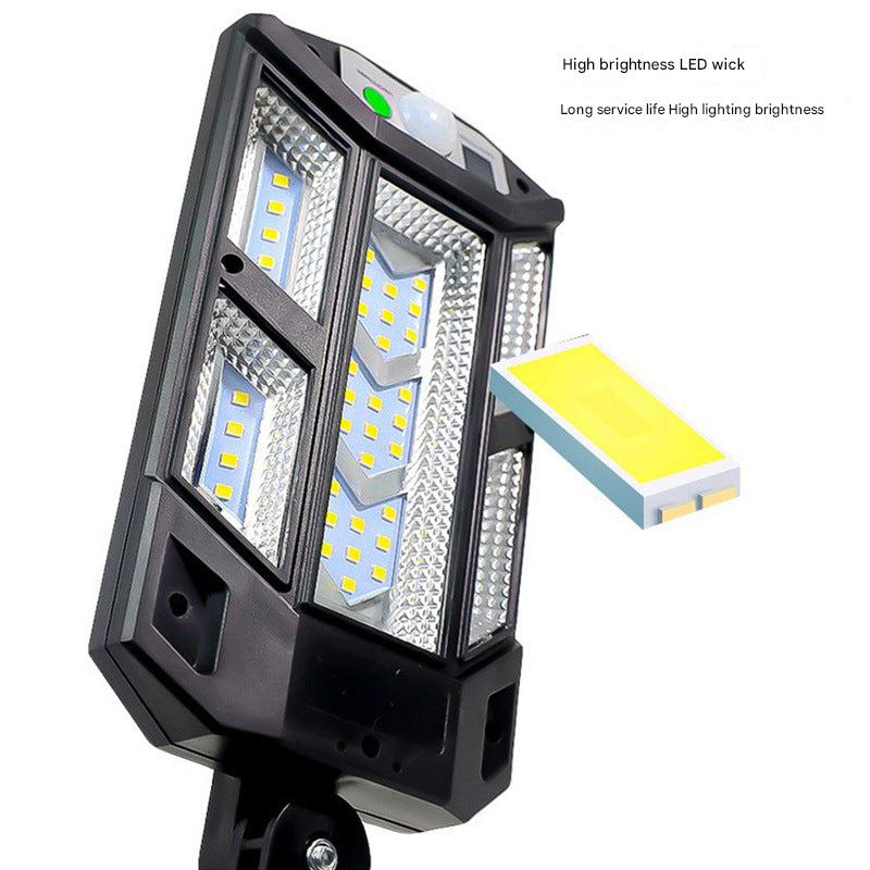 different angles of solar LED garden lights