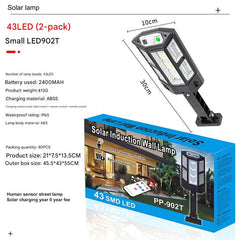 solar-powered garden light in use