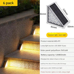 solar step lights showcasing brightness