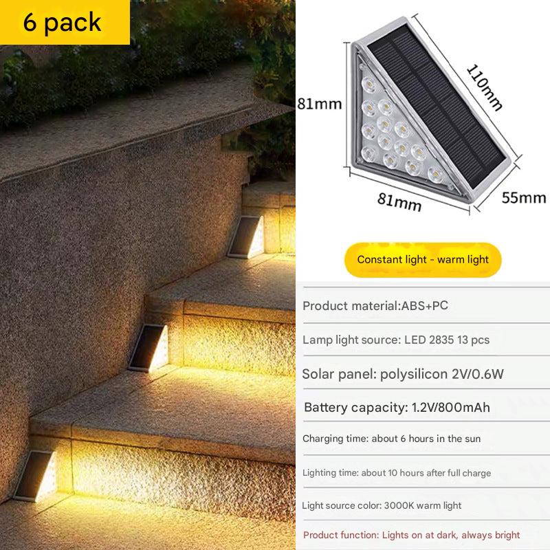 solar step lights showcasing brightness