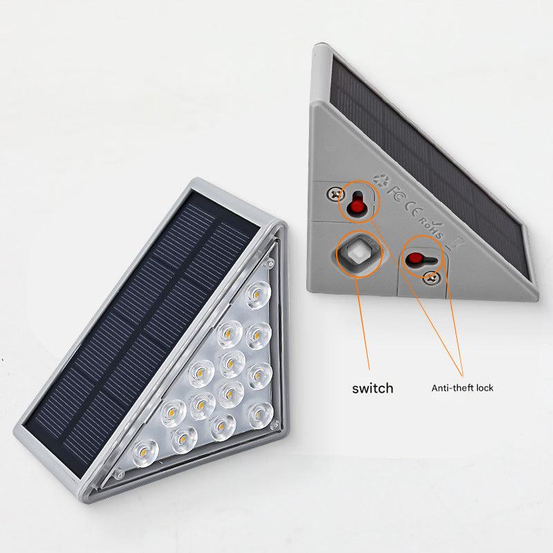 high-intensity lens of solar step lights