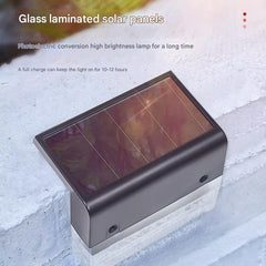Installation of waterproof solar light for stairs