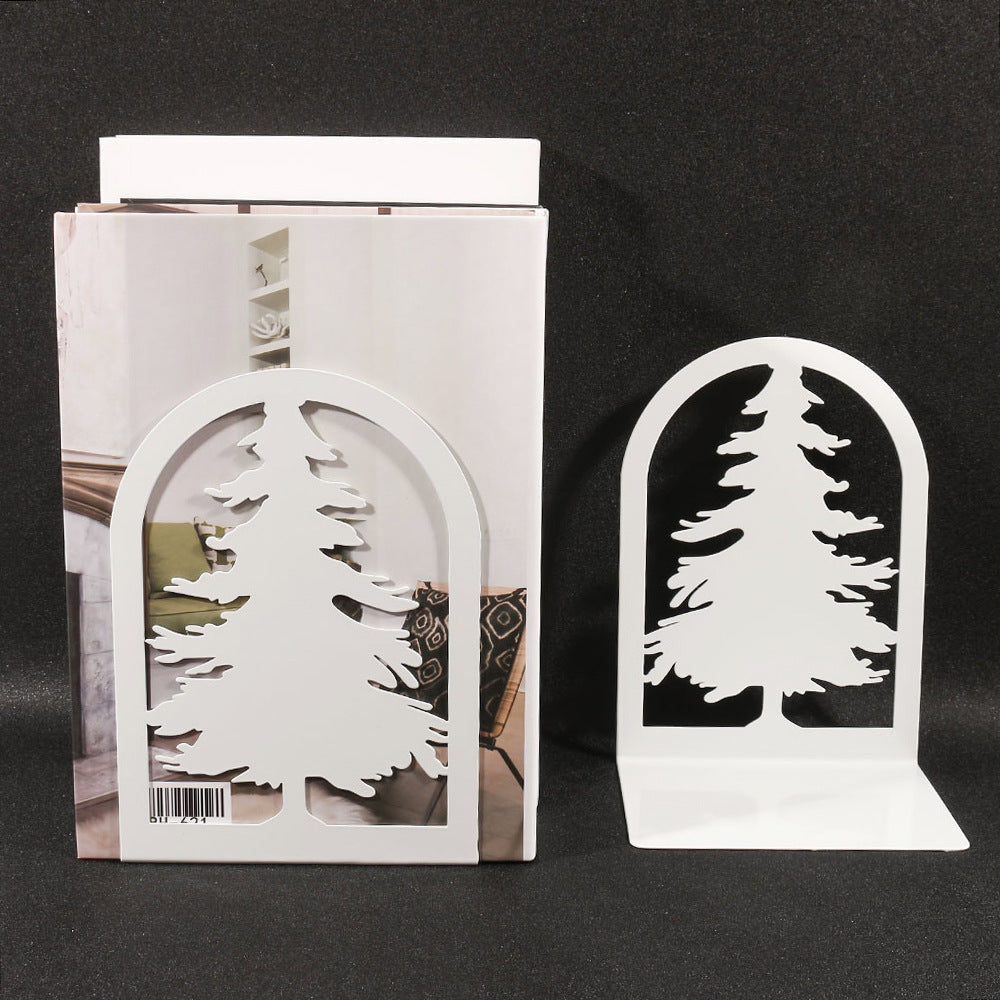 Unique home decor bookends enhancing bookshelf