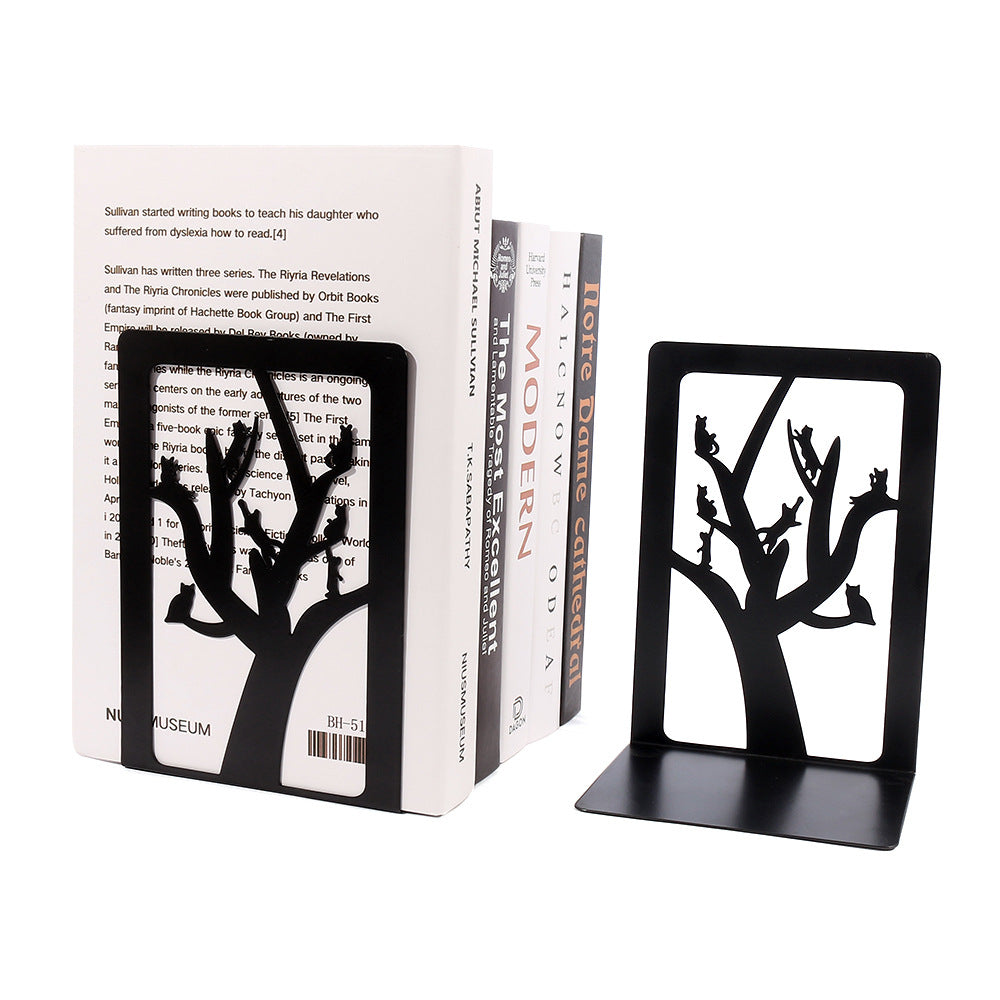 Minimalist tree bookends for elegant decor
