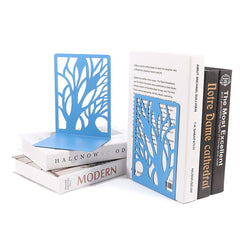 Unique home decor bookends enhancing bookshelf