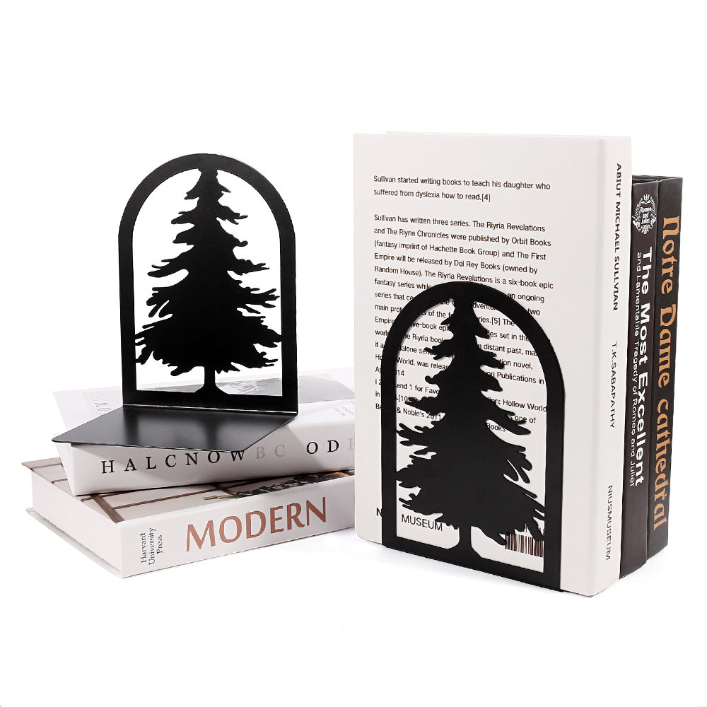 Creative Tree Shadow Bookends stylish desktop accessory