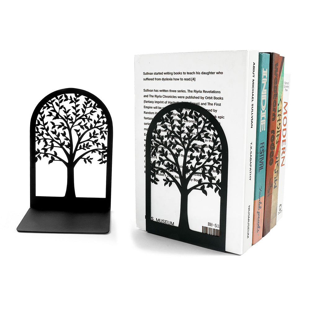 Bookends holding books securely in a chic arrangement