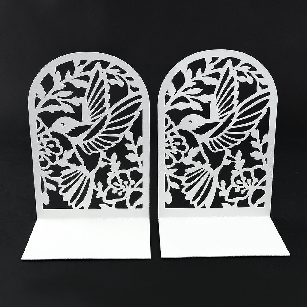 Artistic bookend display showcasing creative design