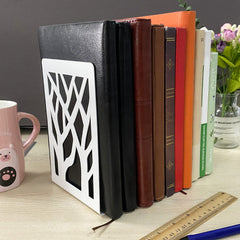 Bookends holding books securely in a chic arrangement