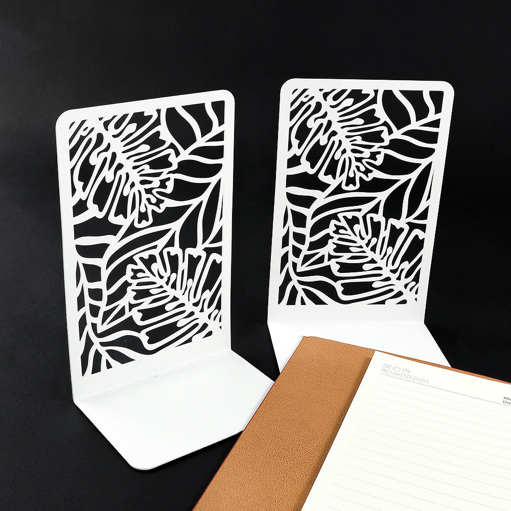 Bookends holding books securely in a chic arrangement