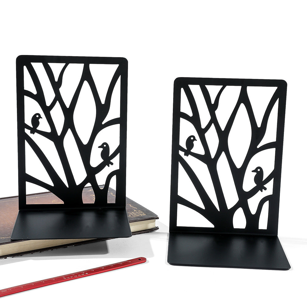 Artistic bookend display showcasing creative design