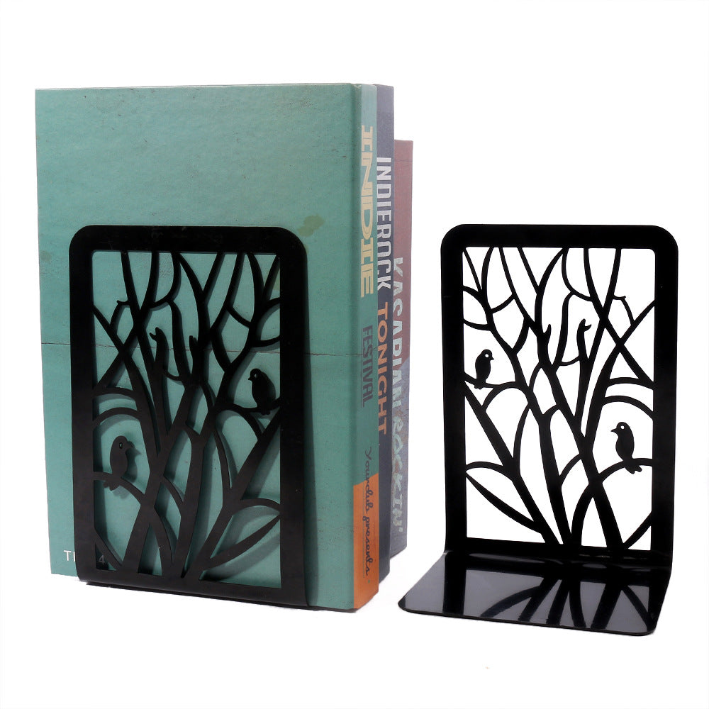 Bookends holding books securely in a chic arrangement