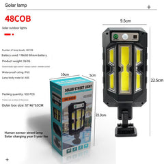 motion sensor solar light illuminating pathway