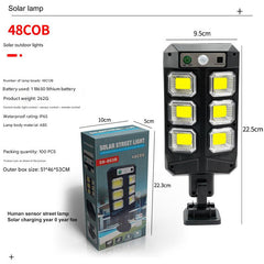 close-up of solar LED garden light