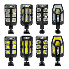 installation example of solar light in garden