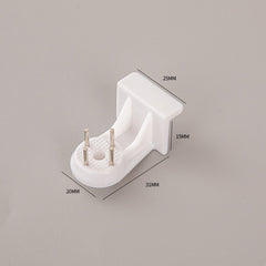 Durable plastic picture frame hooks on wall
