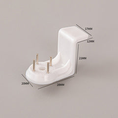 Transparent wall mount hooks for art display