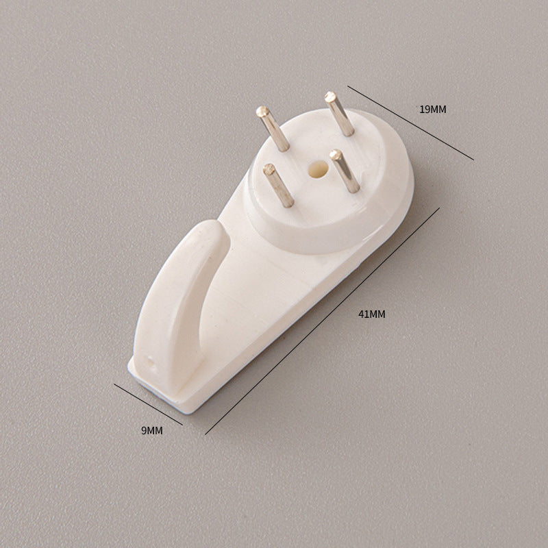 Gallery wall with removable picture hooks