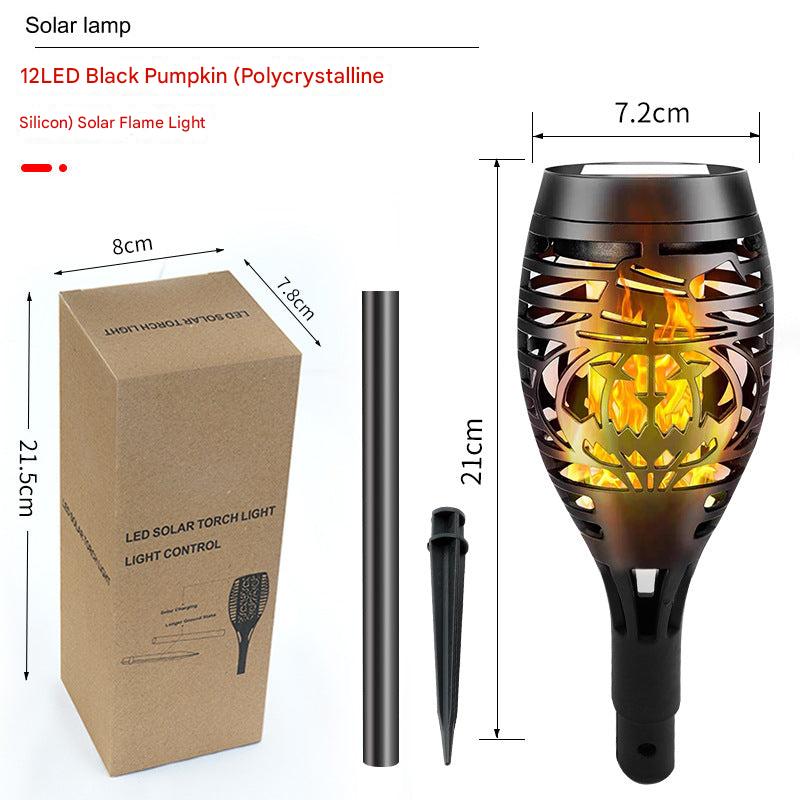 Garden ambiance with solar lighting