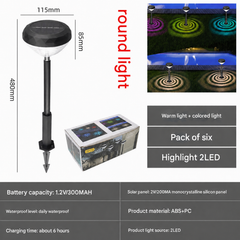 Waterproof LED Garden Landscape Spotlight with Solar Power for Outdoor Patio Ambiance