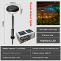 Waterproof LED Garden Landscape Spotlight with Solar Power for Outdoor Patio Ambiance