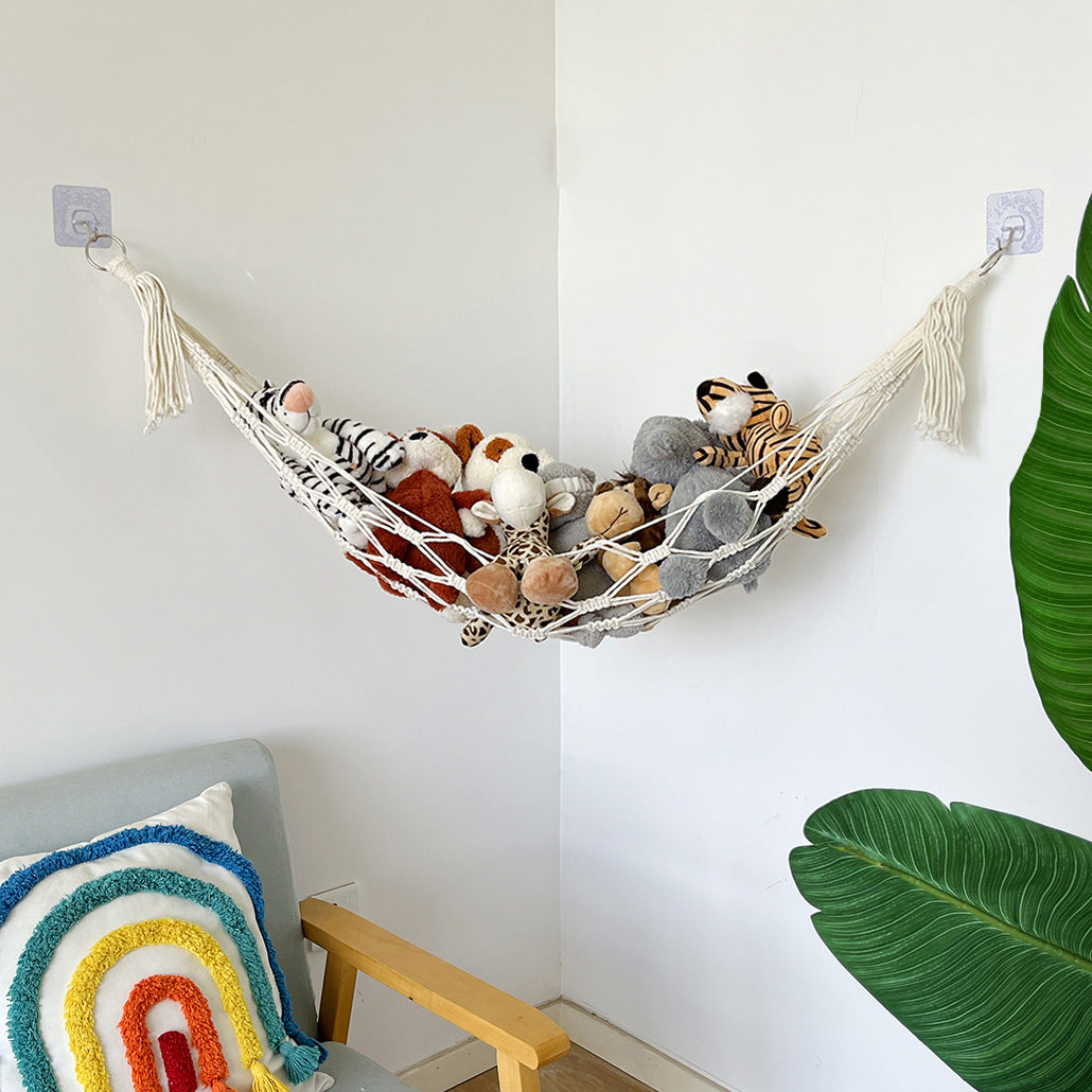 Handwoven net hammock for plush toys - image 2