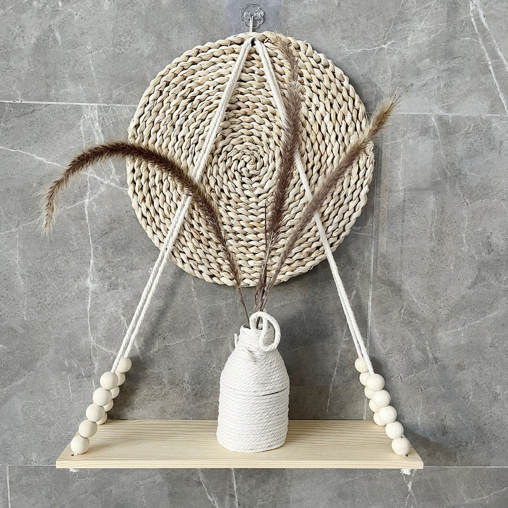 Stylish wooden board planter display