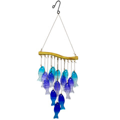 Soothing sound production of the glass wind chime