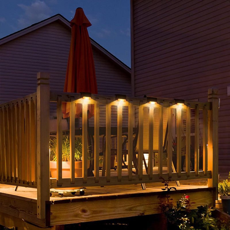 Close-up shot of decorative solar lights