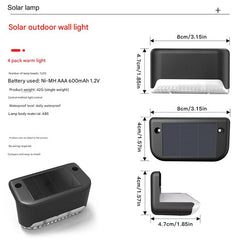 Daytime view of solar powered lights