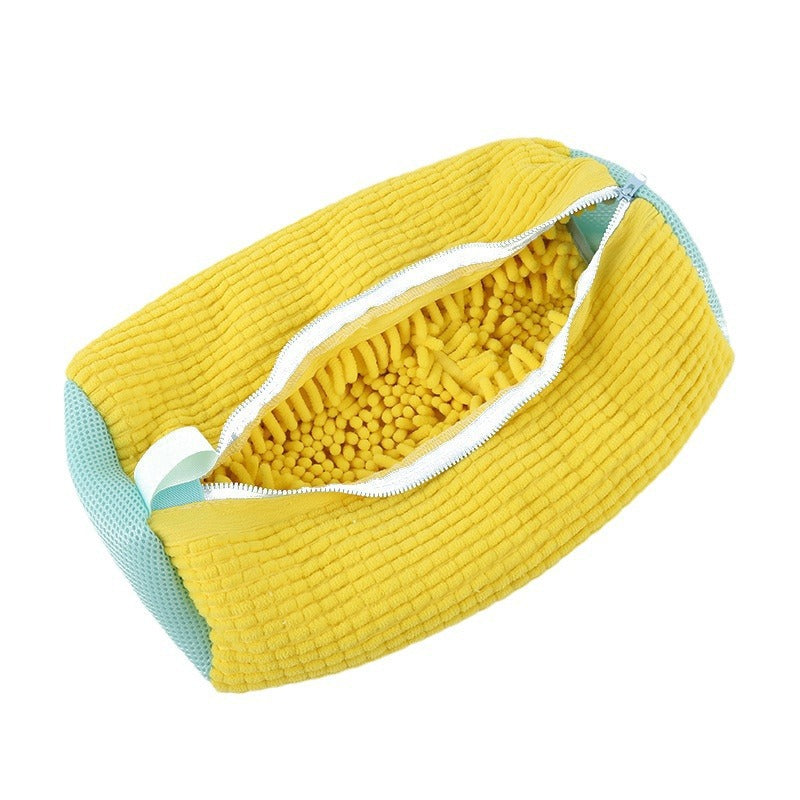 Colourful Shoe Washing Bag Showcasing Size - Image 5