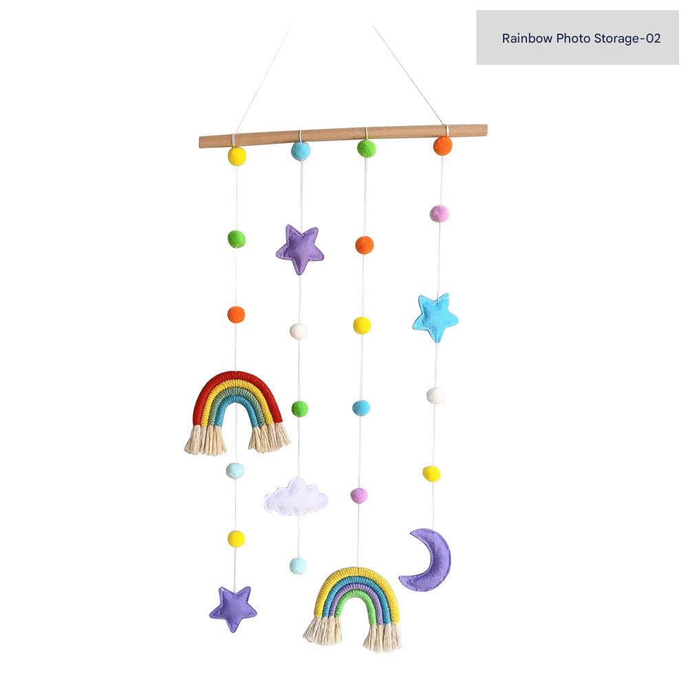 Organised display of hair accessories in a colourful holder