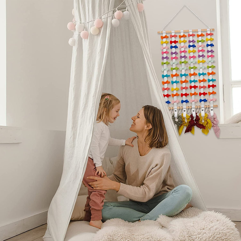 Durable wall-mounted hair clip holder image