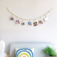 Lightweight indoor photo display showcasing memories