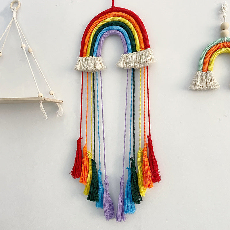 Scandinavian style rainbow wall hanging decor image 4