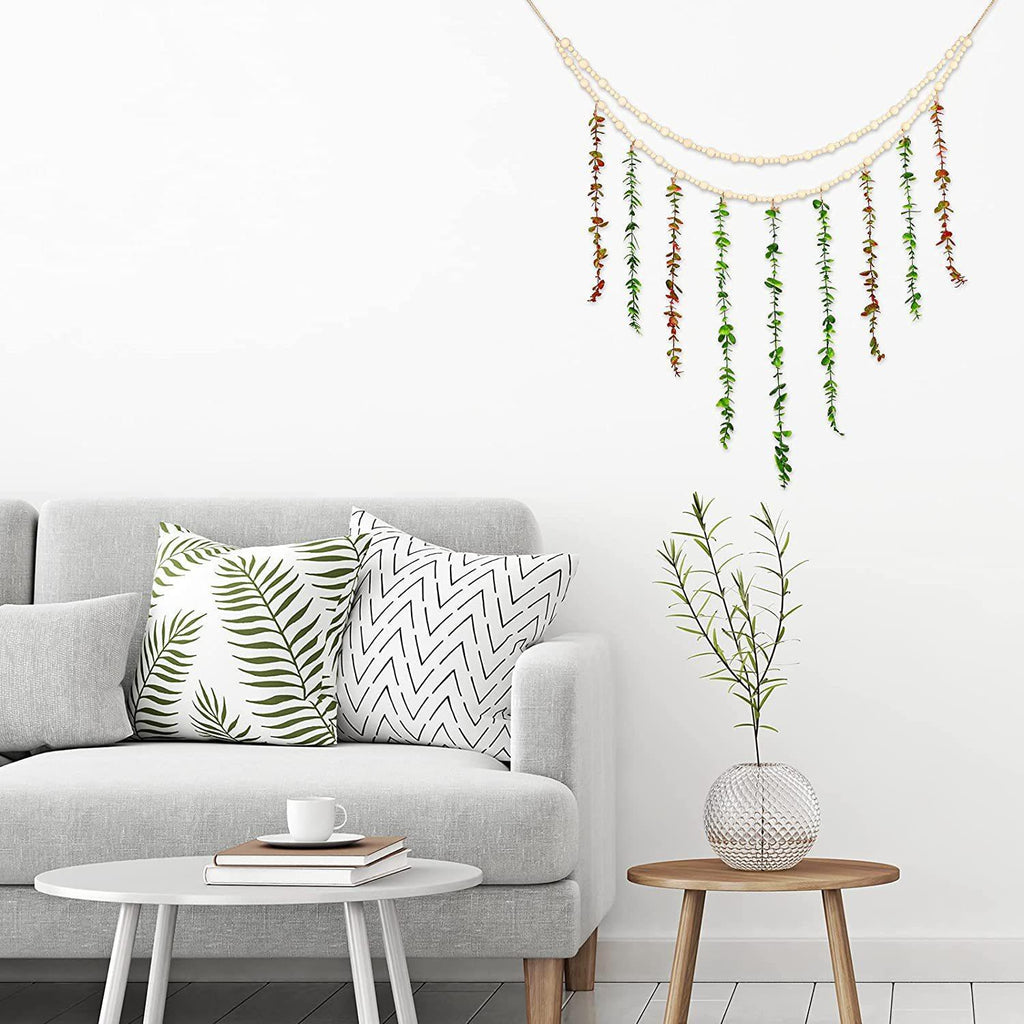 green and neutral tones wall hanging decor