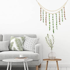 green and neutral tones wall hanging decor