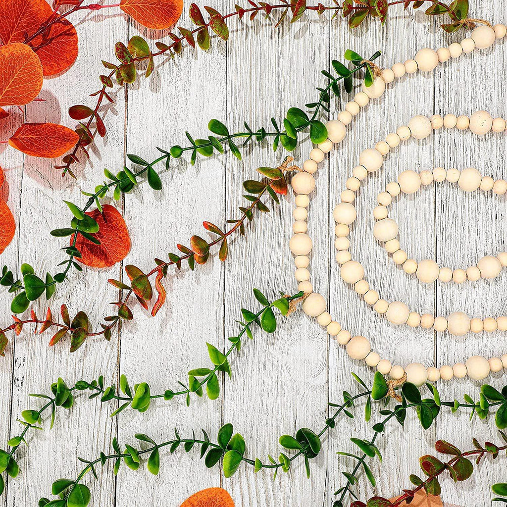 overview of eucalyptus wall decor in room