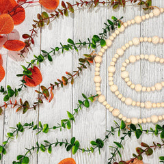 overview of eucalyptus wall decor in room