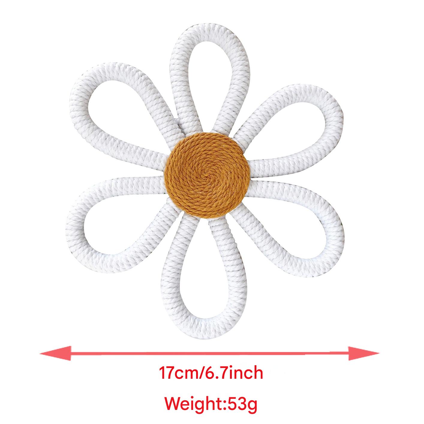 Artistic Wall Tapestry with Daisy Design