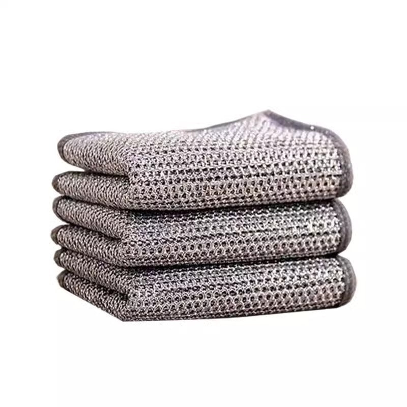 Using Non-Stick Wire Dish Cloths on a grill