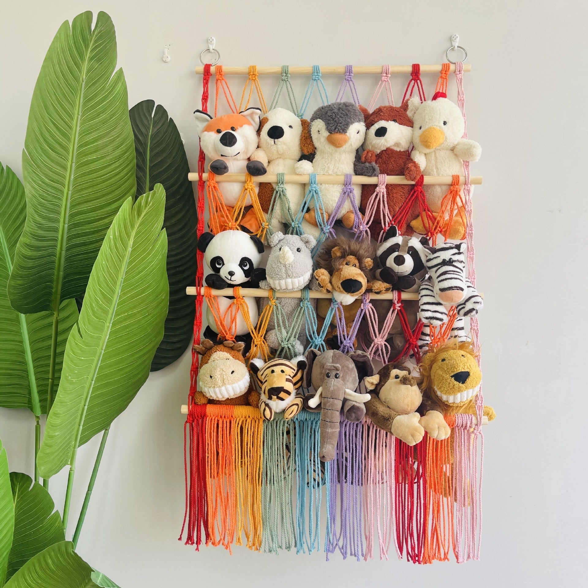 Bohemian design toy organiser for kids room